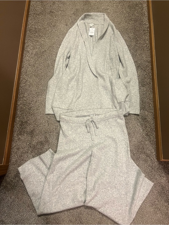 J. Crew Other - JCrew Light Gray Two-Piece Loungewear Set